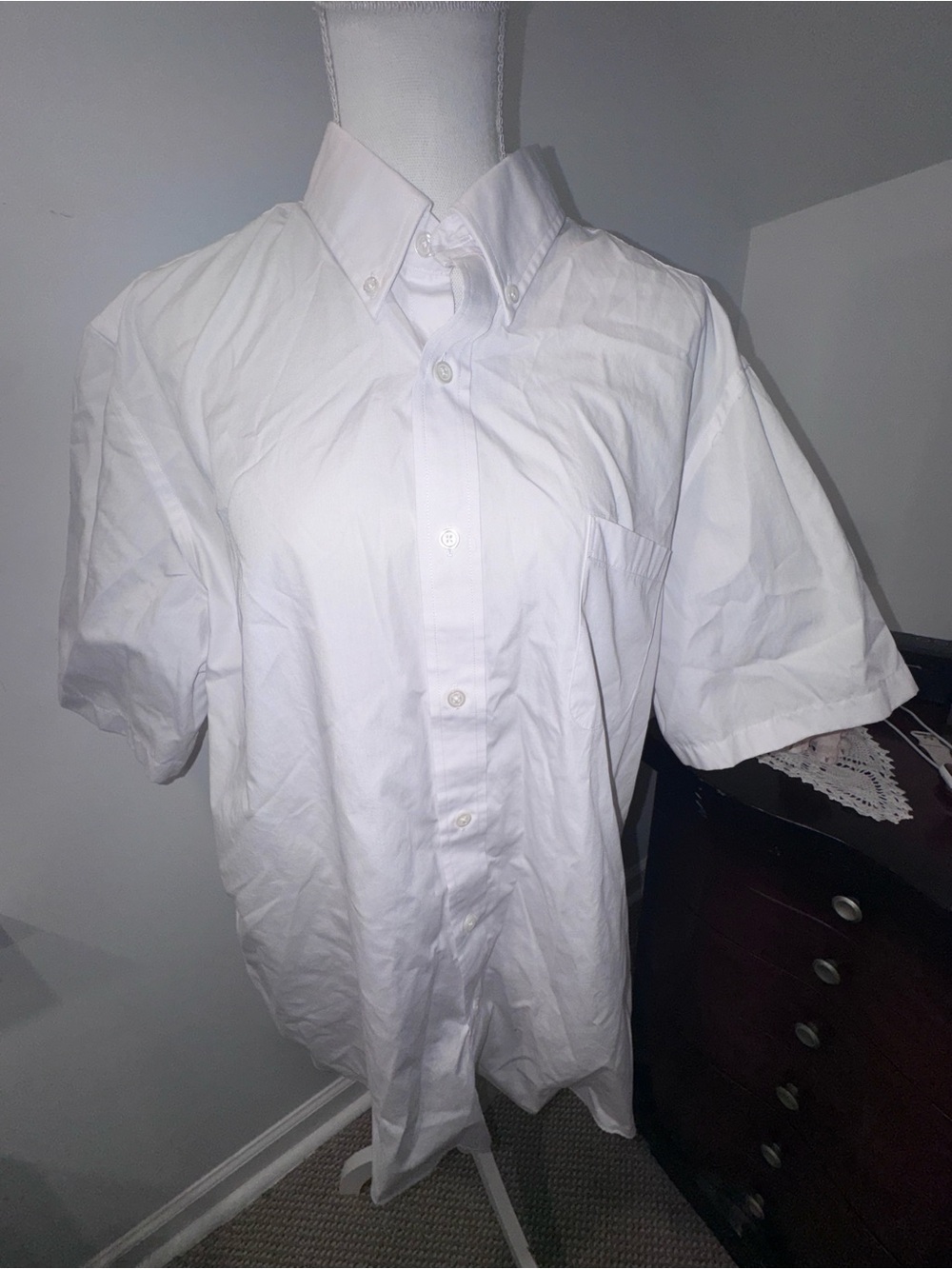 croft & barrow Crisp White Short-Sleeve Button-Down Shirt